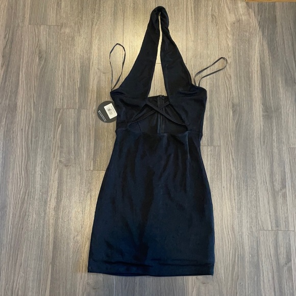 White fox “what a vision” mini dress size L black - Picture 1 of 4